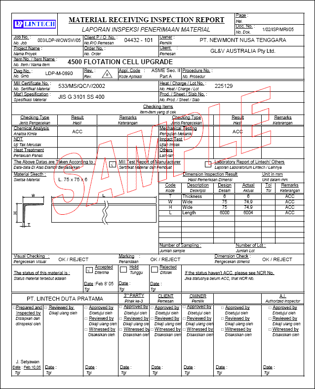 Quality Control Form Template from lsf.co.id